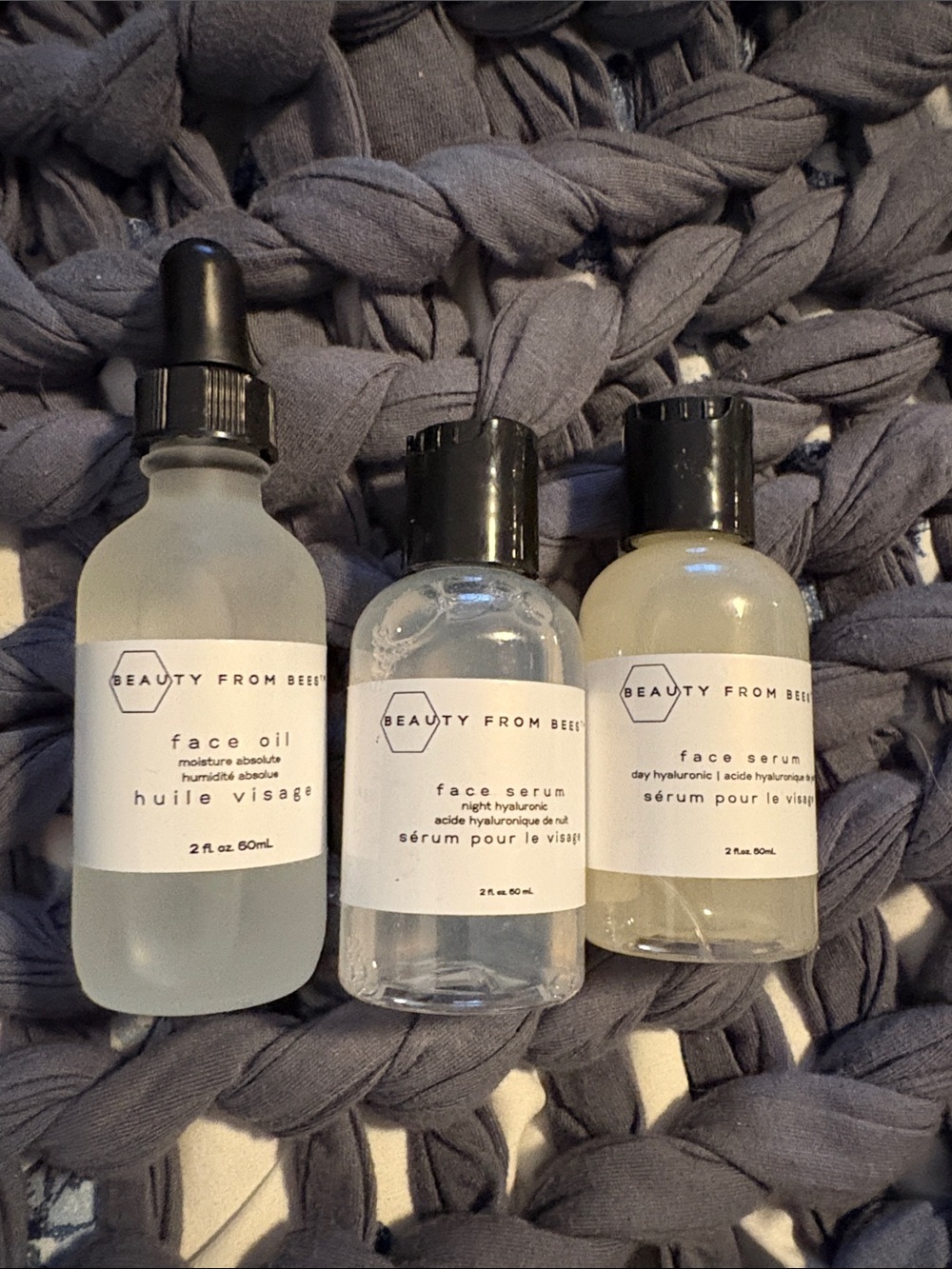 Face Serum & Oil Set in Gray